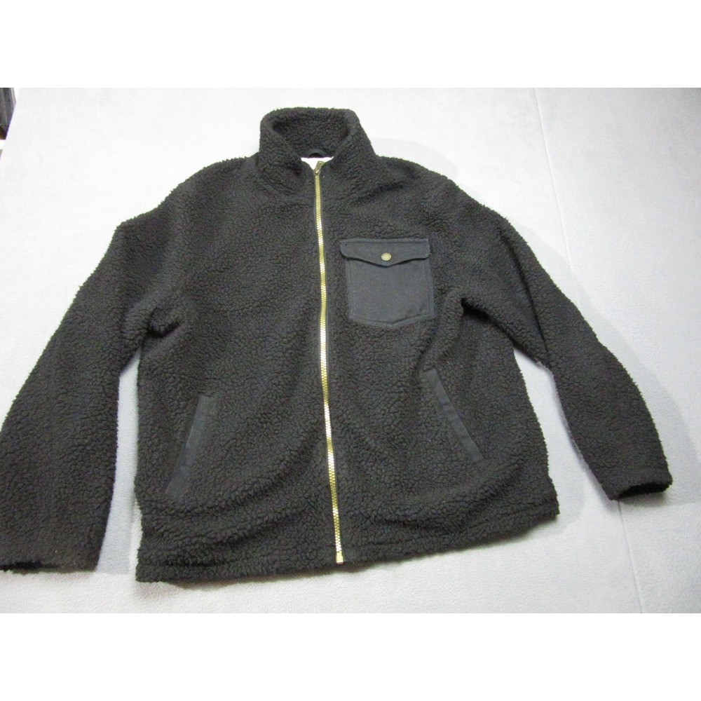 Pendleton Jacket Mens XL Black Lined River Rock Sherpa Hi Pile Fleece Outdoor